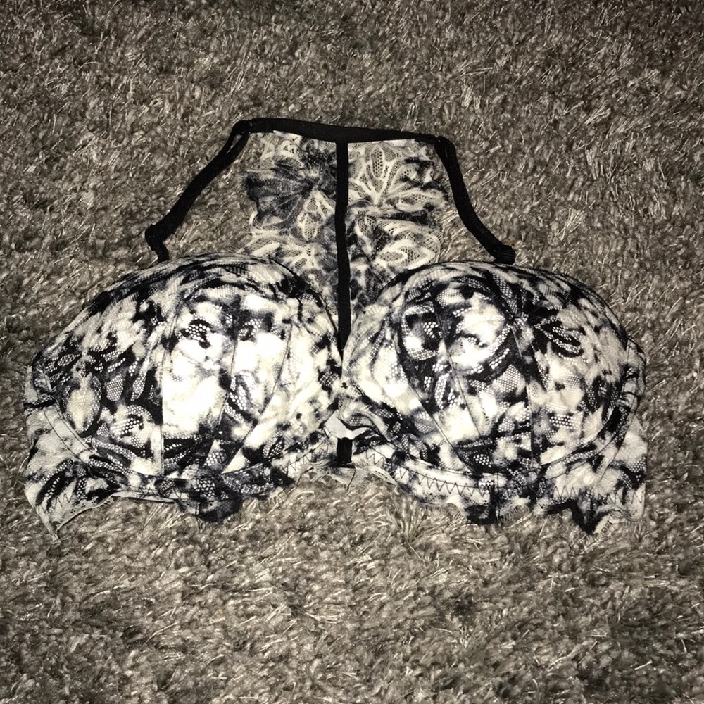 Pink racerback bra
